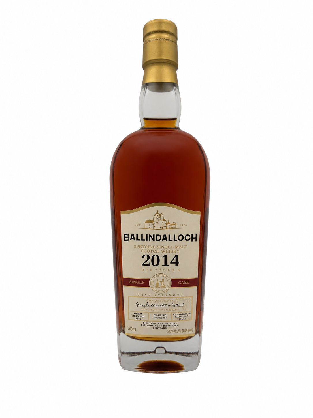 Ballindalloch Single Malt 2014 Single Cask Sherry #60